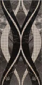 Alanya Alanya Black Decor porcelain tile, 30×60 cm, surface finish