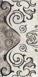 Royal Royal Grey Decor porcelain tile, 30×60 cm, surface finish