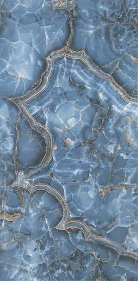 Karya Karya Blue porcelain tile, 60×120 cm, Polished finish