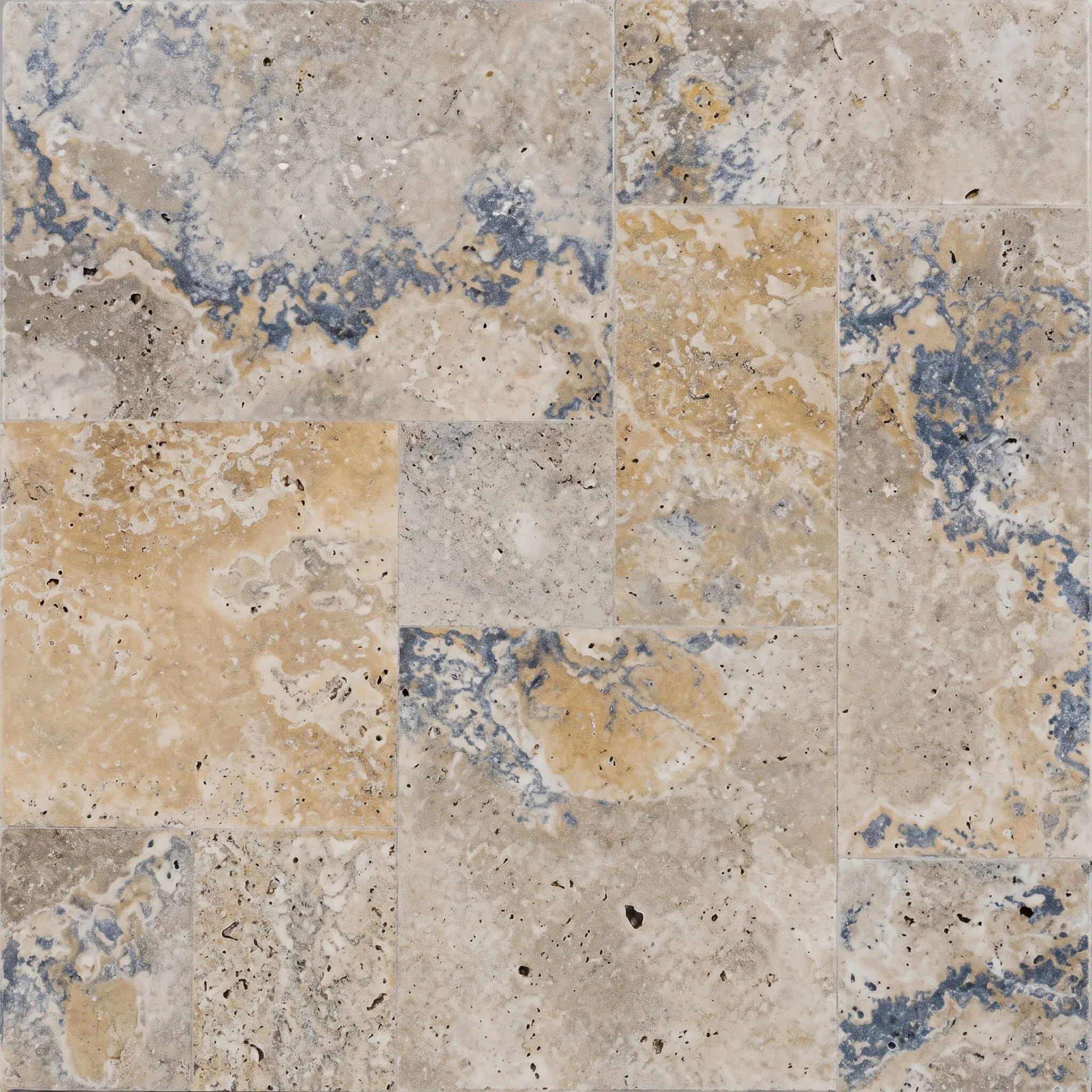 Antique Silver Blend travertine